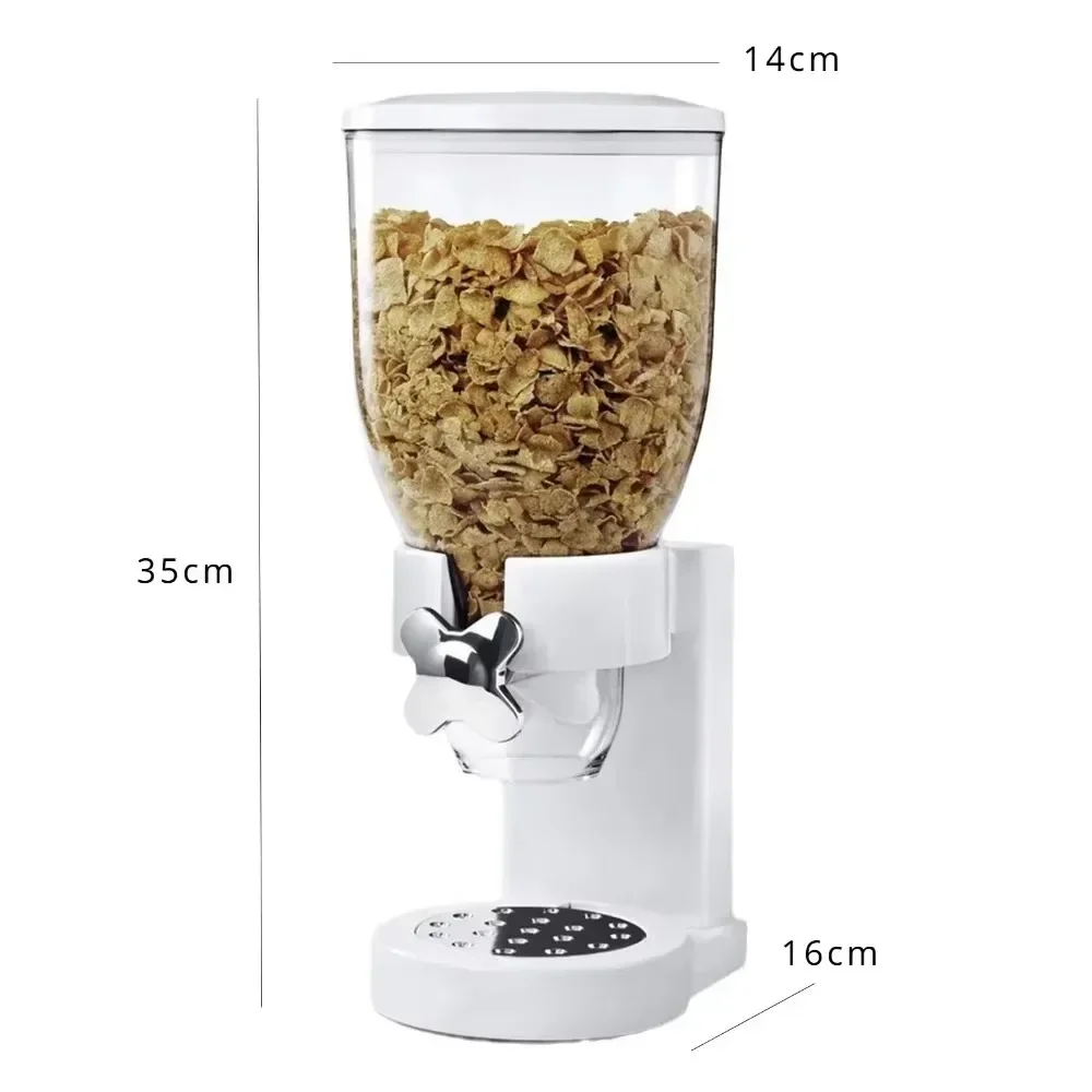 Cereal Dispenser Food Storage Single/Double Barrel Tank Separator Applicable To Household Multi-function Kitchen Cereal Jars storage box,kitchen storage box,food storage container,food storage box,rice storage box,food storage can,food storage pots