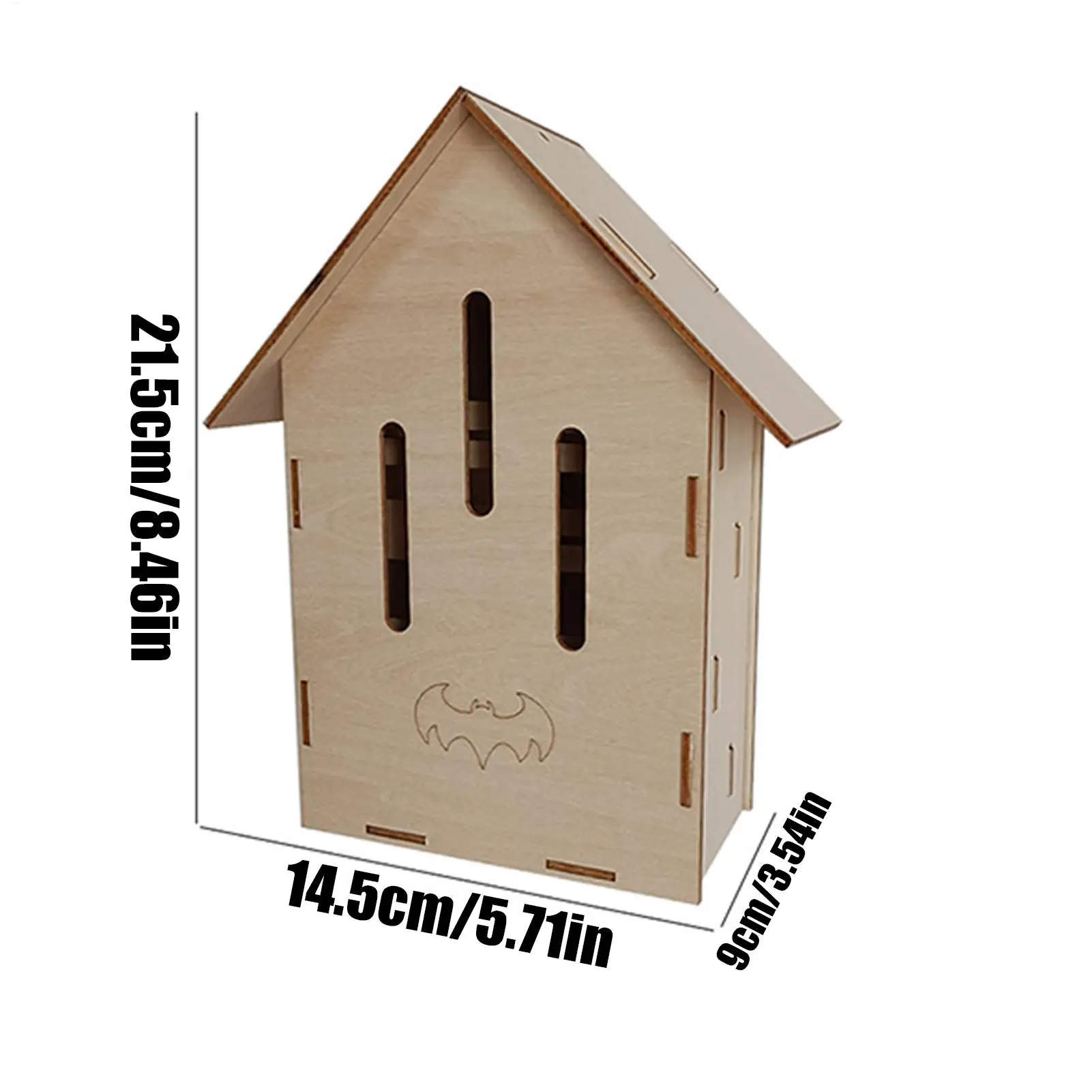 รูปสินค้า บ้านค้างคาวไม้กลางแจ้ง ที่พักสัตว์ป่าควบคุมแมลง