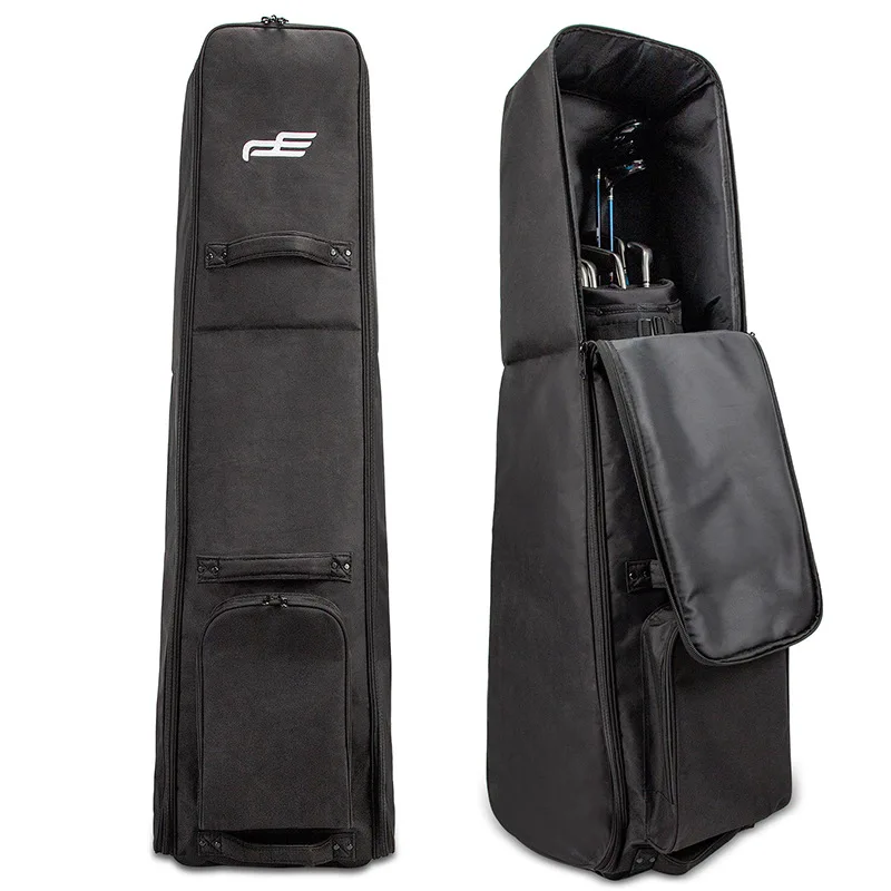 PlayEagle Light Weight Golf Club Travel Bag Cover Waterproof with Wheels Portable Foldable Oxford Aviation Bag Cover HKB002