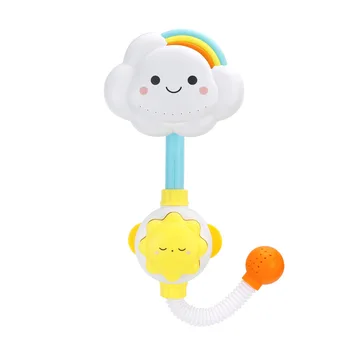 Baby Bath Toys Cloud Bathtub Showers Bathing Spouts Suckers Folding Faucet Children Bath Toys Cute Spray Shower Kids Gift 4