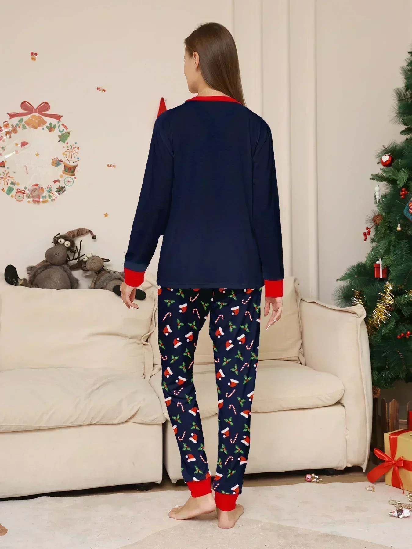 Festive Family Matching Christmas Pajamas Set - Cozy Holiday Sleepwear