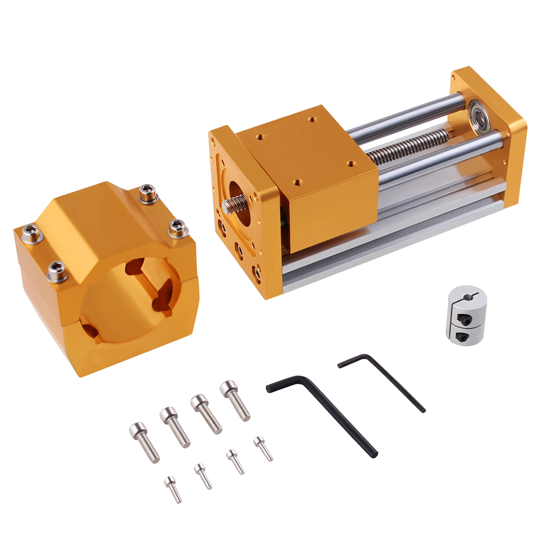 CNCYEAH CNC Z-Achse Aluminium Spindelmotorhalterung, Z-Achse Modul, 85mm Hub, 300-500W Spindelhalter, Die z-Achse ersetzt keine Schrittmotoren für 3018 Pro/3018-PROVer/3018-MAX CNCYEAH CNC Z-Achse Aluminium Spindelmotorhalterung, Z-Achse Modul, 85mm Hub, 300-500W Spindelhalter, Die z-Achse ersetzt keine Schrittmotoren für 3018 Pro/3018-PROVer/3018-MAX