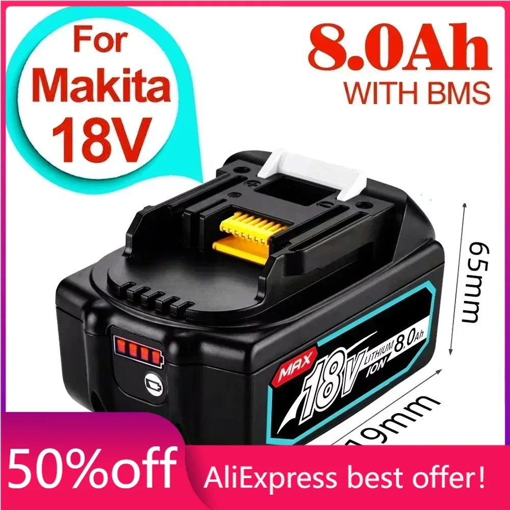 

2023 Upgraded 18V Makita BL1860 BL1850B BL1850 BL1840 BL1830 BL1820 BL1815 LXT-400 Replacement Lithium Battery