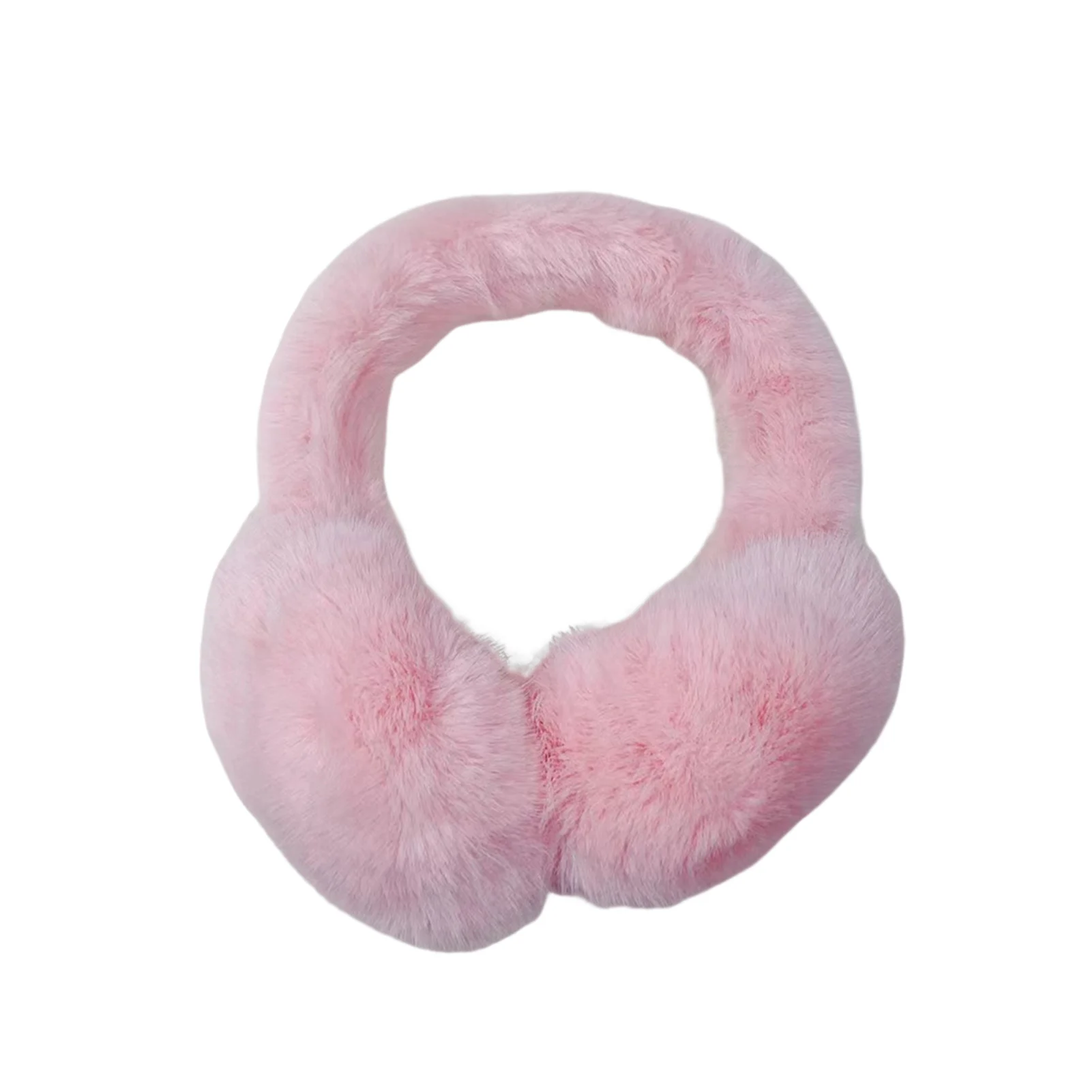 Fashion Winter Women Men Warmer Solid Color Adjustable Ear Muffs Earflap Earmuffs Thickened Plush Headband_voghion.com