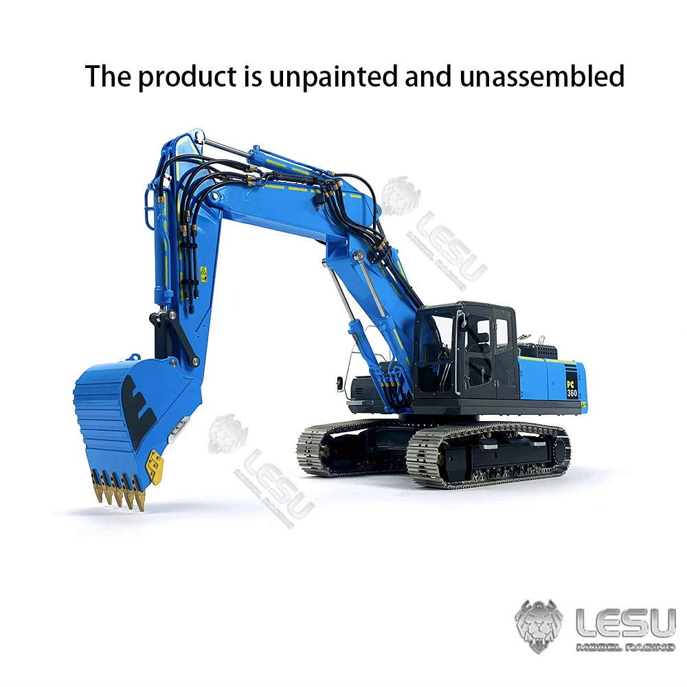 LESU 1/14 RC KIT PC360 Hydraulic Excavator For 3 Arms Electric Digger Unpainted Unassembled Toys for Boy 3