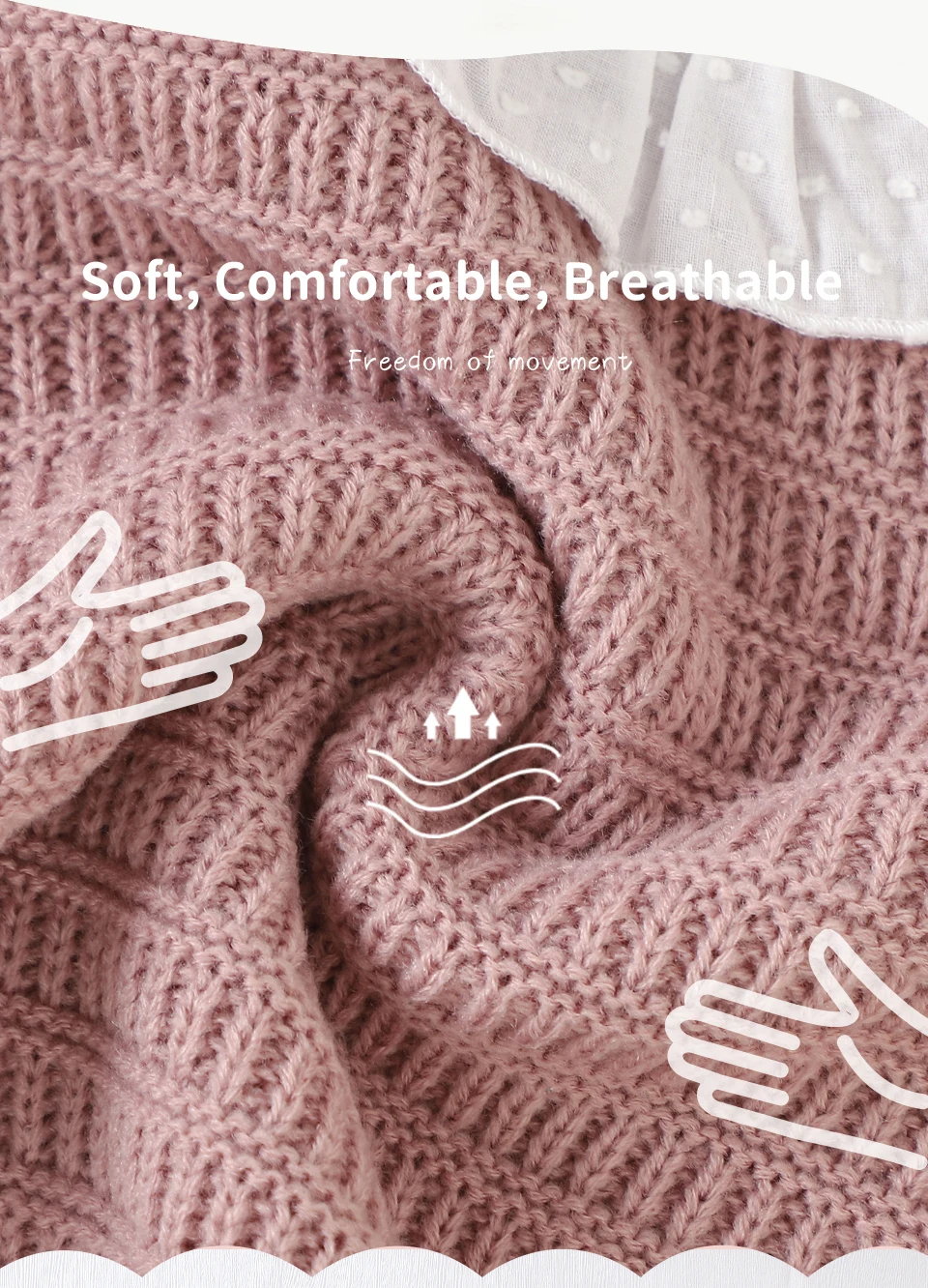 Description Picture 3 of itemWinter Warm Baby Girls Clothes Sets Autumn Outerwear Newborn Infant Long Sleeves Knitted Sweaters Pullovers Tops+Bottoms Outfits