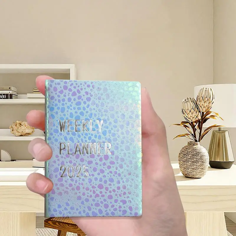 A7 english Agenda Book Color Notebook Pocket Daily Weekly Monthly Planner Notebook To Do List Planning Calendar