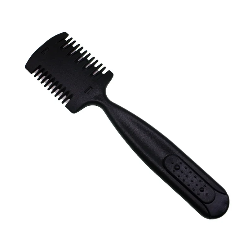 Black Hair Styling Brushes Razor Blade Hair Cutting Thinning Trimming Kids Cutting Comb Salon Barber Styling Accessories