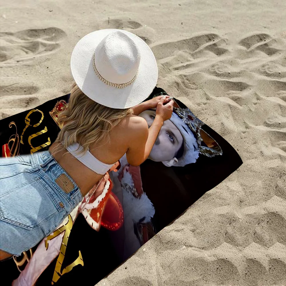 The Famous Band Queen Band Freddie Mercury Beach Towel For Kids Personalized Bath Towel Pool Vacation Gift Picnic Towel Gift 3