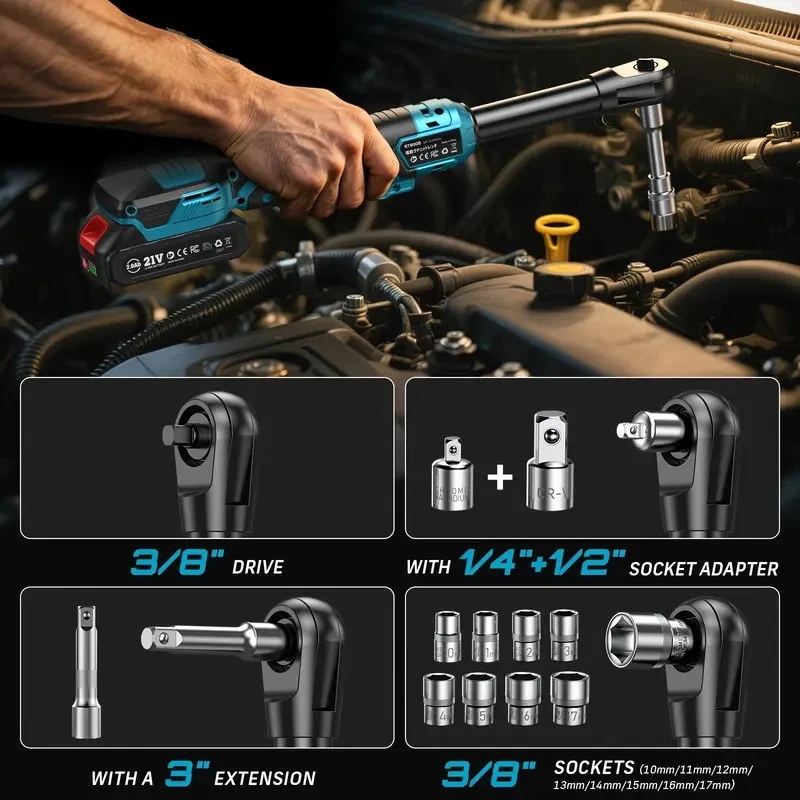 Cordless Electric Ratchet Wrench 5
