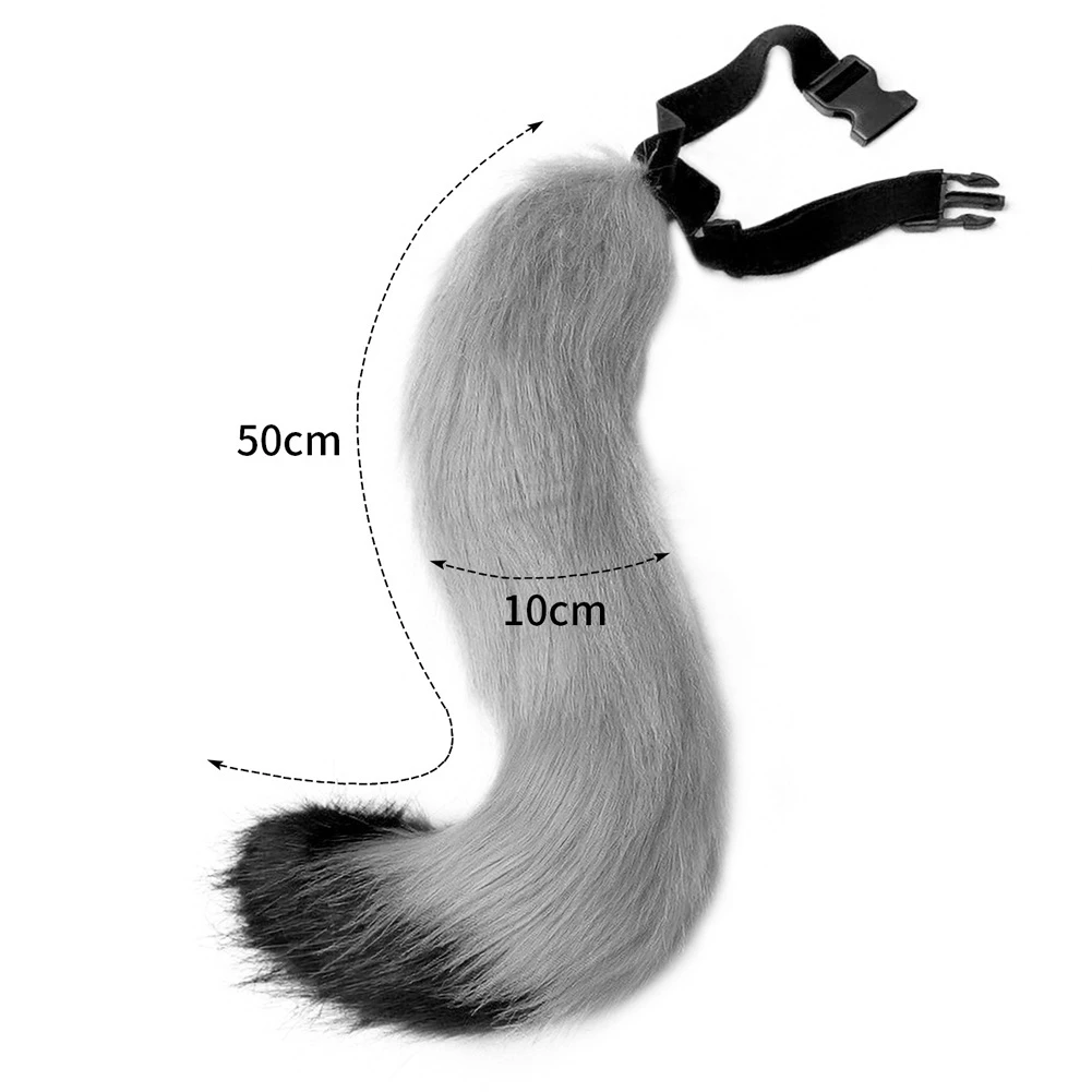Halloween Cosplay Accessories Adjustable with Buckle Halloween Animal Cosplay Props Long Tail Cute Animal Cosplay Props Children