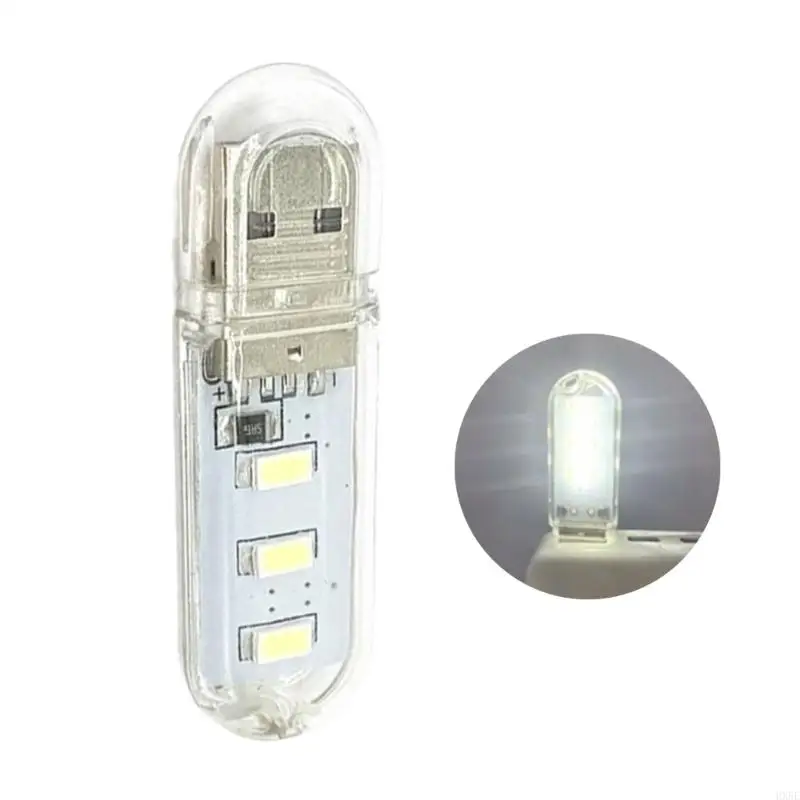 침대 옆과 사무실 사용을 위한 경량 PVC USB 야간 조명 양면 6개 LED HX5E