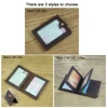 Luxury Handmade Genuine Leather Card Holder Driving License Cover Badge Sleeve Name Card Driver Case Photo Credit Card ID Holder 6