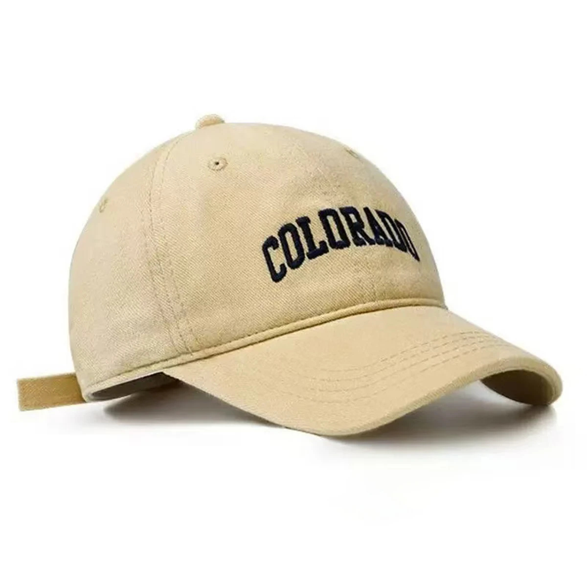 Unisexowe czapki baseballowe z haftowanym napisem COLORADO, wiosenno-jesienne, regulowane, codzienne czapki na zewnątrz, czapki przeciwsłoneczne, czapki sportowe.
