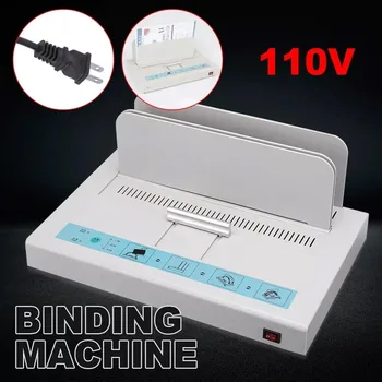 110V Perfect Binding Machine Thermal Binding Machine Universal Electric Book Automatic Binder Contract Document Invoice Folder 4
