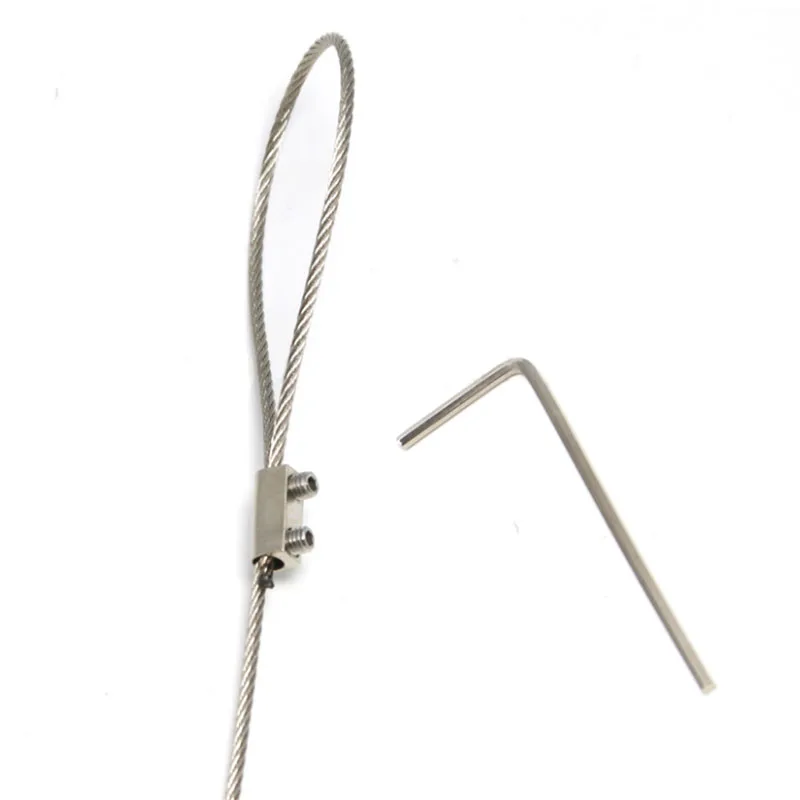 Wire Rope Clamps Buckle DIY Double Hole Thread Lock Wire Rope Fixing Parts Lighting Hanging For 1/2mm Hardware Accessories