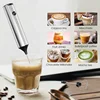 Rechargeable Electric Egg Beater USB type Milk Frother Whisk Coffee Mixer Double Heads Milk Frothers Baking Stirrer Food Blender 3