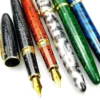 Kaigelu 222 fountain pen pure copper rod rotating cap titanium-plated nib with rotating ink absorber school office gift pens 1