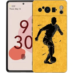 Soccer Ball Passion Shockproof Silicone Phone Case - Black Cover s - Pixel 8 Pro (A1)