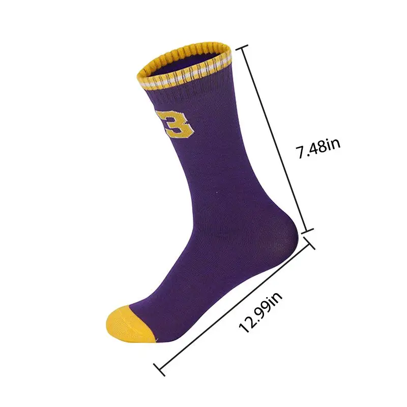 4pcs Basketball Accessory Socks Suitable For Boys Girls Basketball Sweatband Wristband Set Sports Socks Suitable For Kids 6-14Y