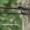Camping Tent Adjustable Rope Fastener Fixed Buckle Pulley Tensioner Ratchet Hangers Lights Lifting Camping Awning Wind Rope 5