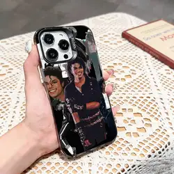 Stylish Michael Jackson Metallic Silver Phone Case - iPhone 14 Pro (Z1)