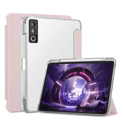 Premium PU Leather Tablet Cover with Pen Holder and Stand for Legion Y900 13 inch (Pink)