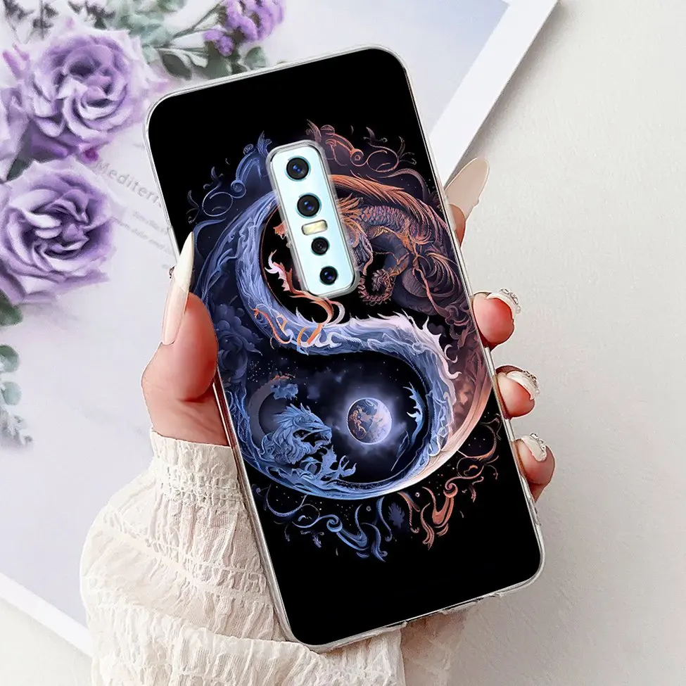 Clear Luxury Fashion Flowers Cat Design Soft Back Phone Case