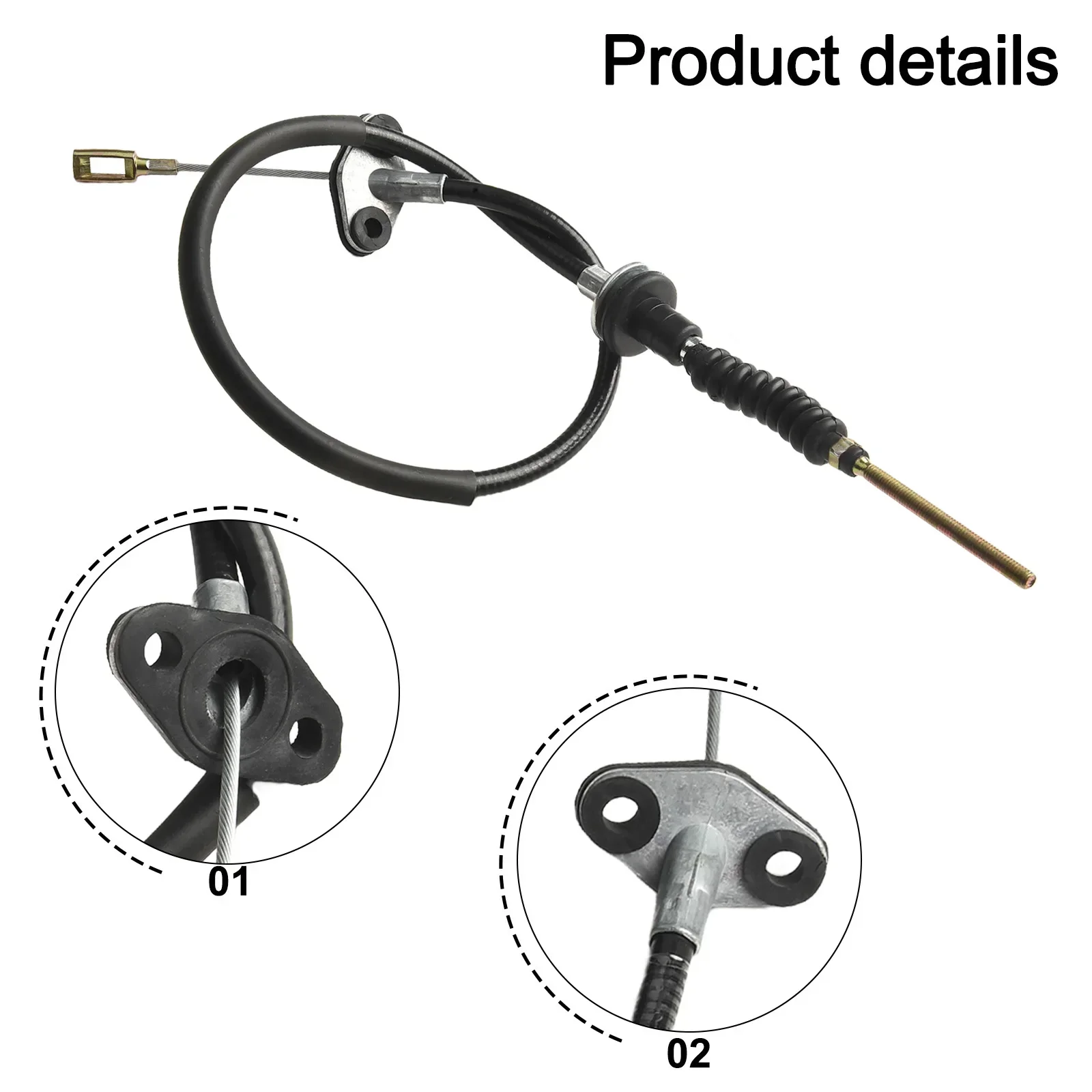 Front Clutch Cable For Chevrolet For Spark M300 1.0/1.2 2009-2015 96683849 24544676 ABS Black Clutches Parts Accessories
