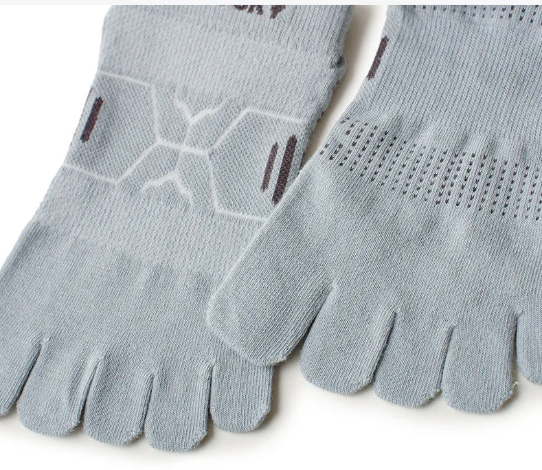 5 Paar Sommer-Zehensocken für Herren, Coolmax, atmungsaktiv, schnell trocknend, schweißableitend, elastisch, für Outdoor-Radfahren, Fitness, Sport – Detail 9