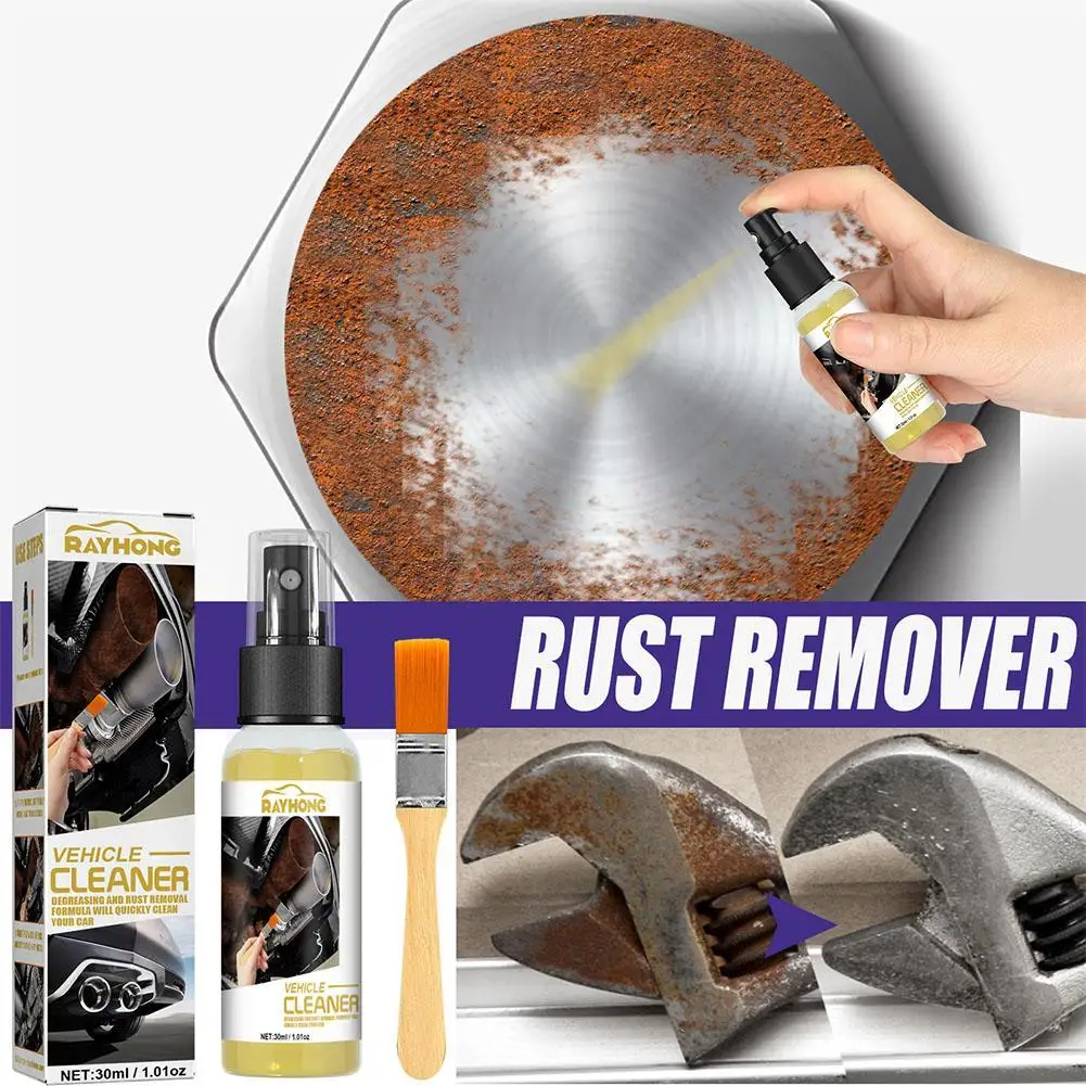 

30ml Car Rust Remover Spray Rust Reformer Spray Rust Preventive Coating Stop Rust & Corrosion Permanently Anti-Rust Protective