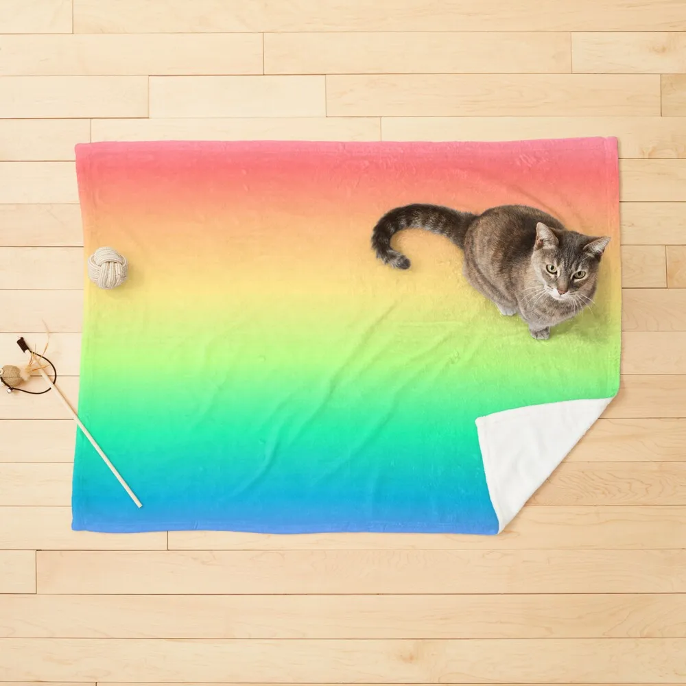 

Rainbow Colourful Flannel Pet Blanket Throw King Queen Size Super Soft Warm Lightweight for Sofa Couch Car Bed for Cats Dogs