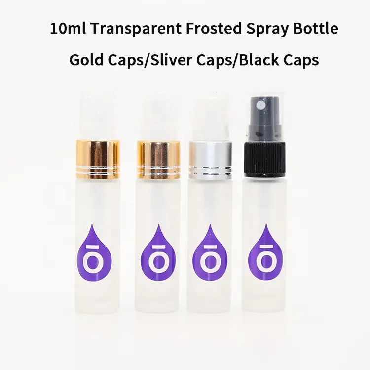 

30PCS 10ml Mini Glass Jars Frosted Spray Essential Oil Glass Empty Vial Thick Glass for DoTERRA Refillable Perfume Storage Jars