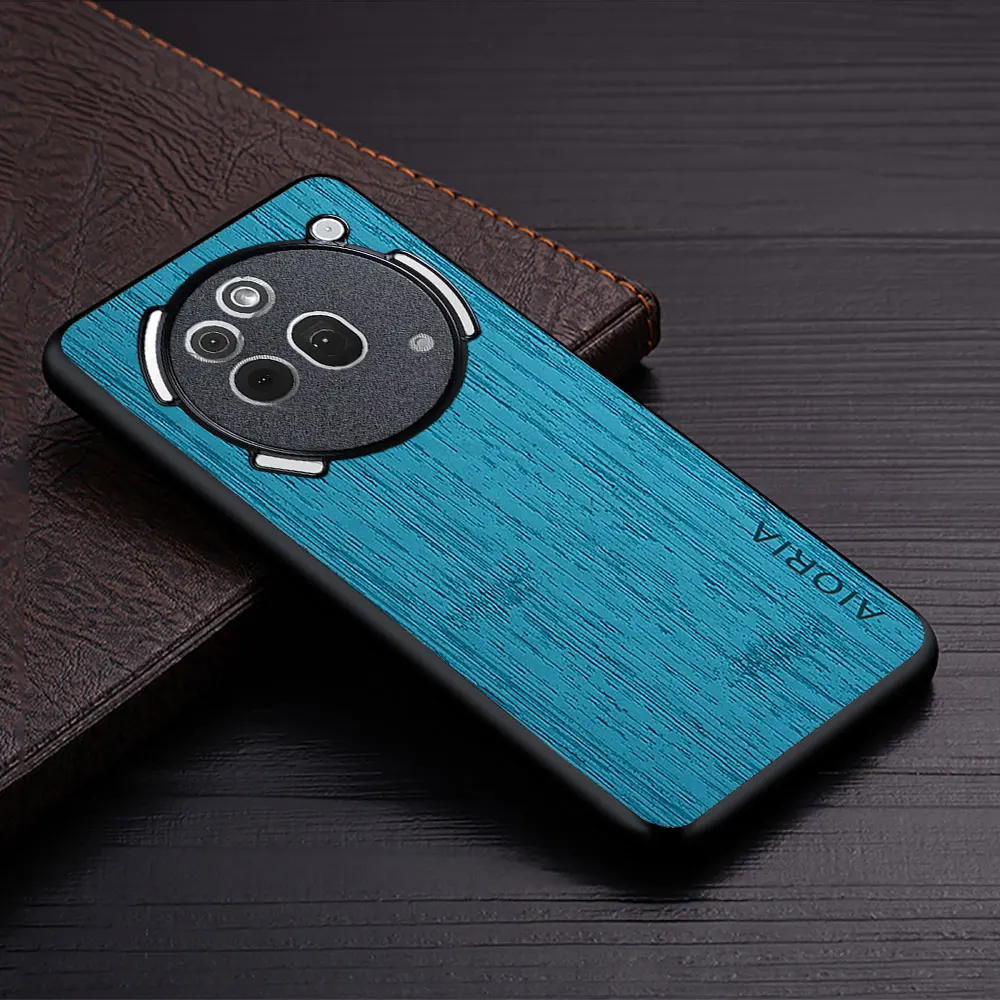 Luxury Bamboo Wood Pattern Leather Phone Case Cover