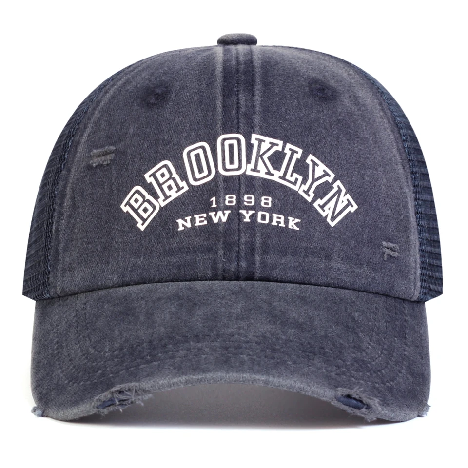 Unisex Adjustable Letter Print Baseball Hat