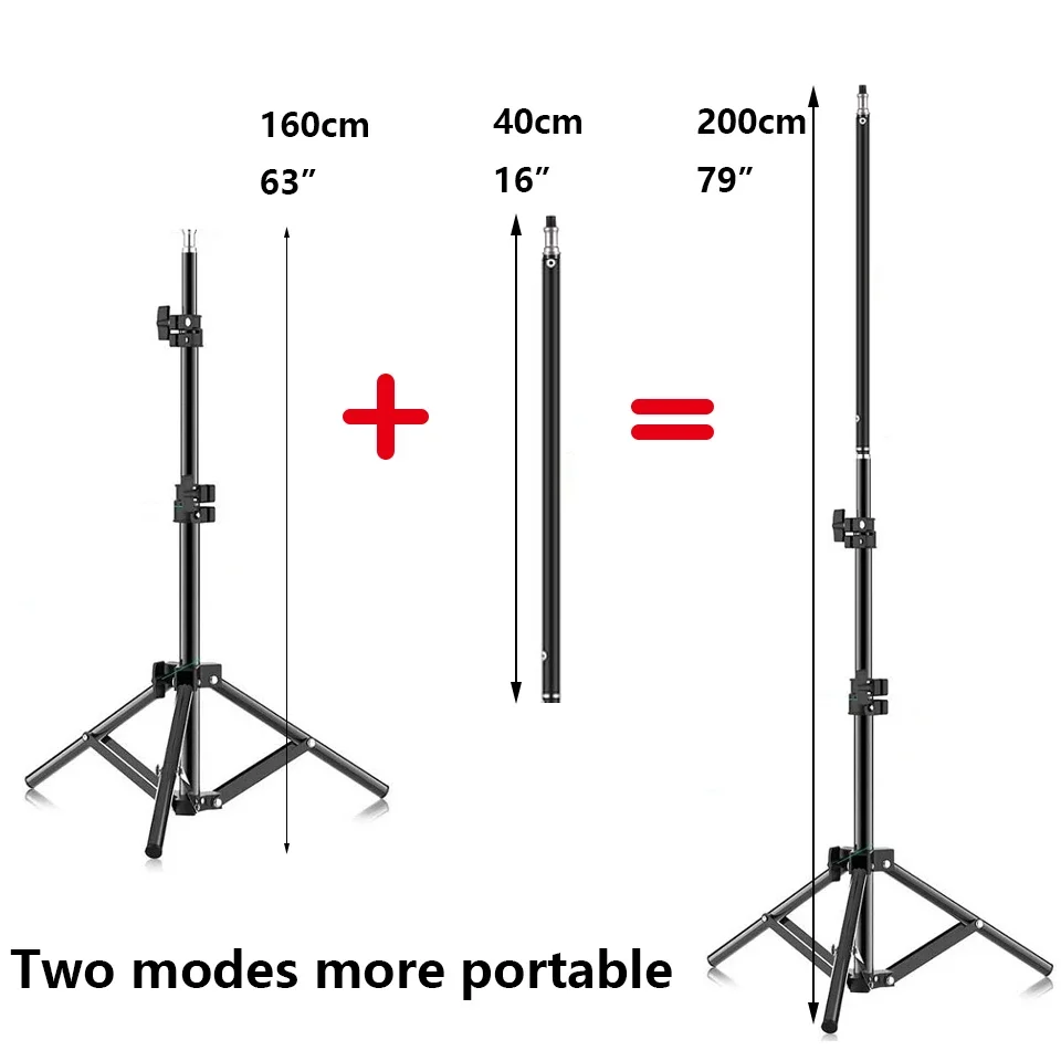 Rgb Led Handheld Light Wand Video Light Tube Fotografia Vara com Escurecimento Bateria Recarregável Tripé 20 50cm - Image 2