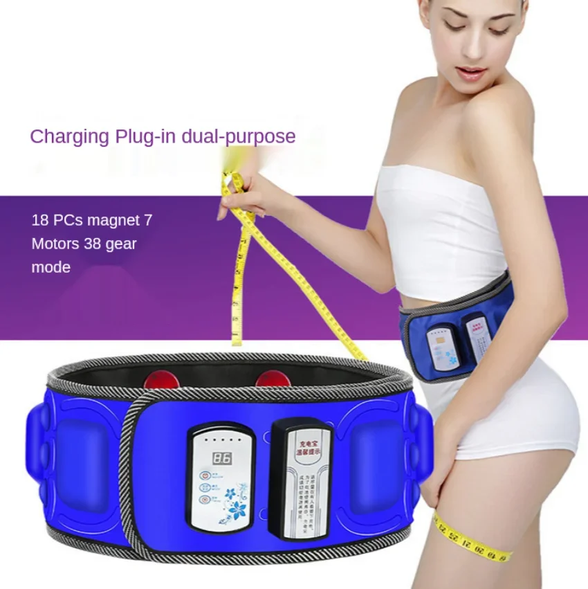Slimming Belt Massage Electric Vibrating 8 Motors X8 X7 Waist Exercise Leg Belly Fat Burning Abdomen Massager For Body Building For Muscle Stimulator Abdominal Muscle Stimulator