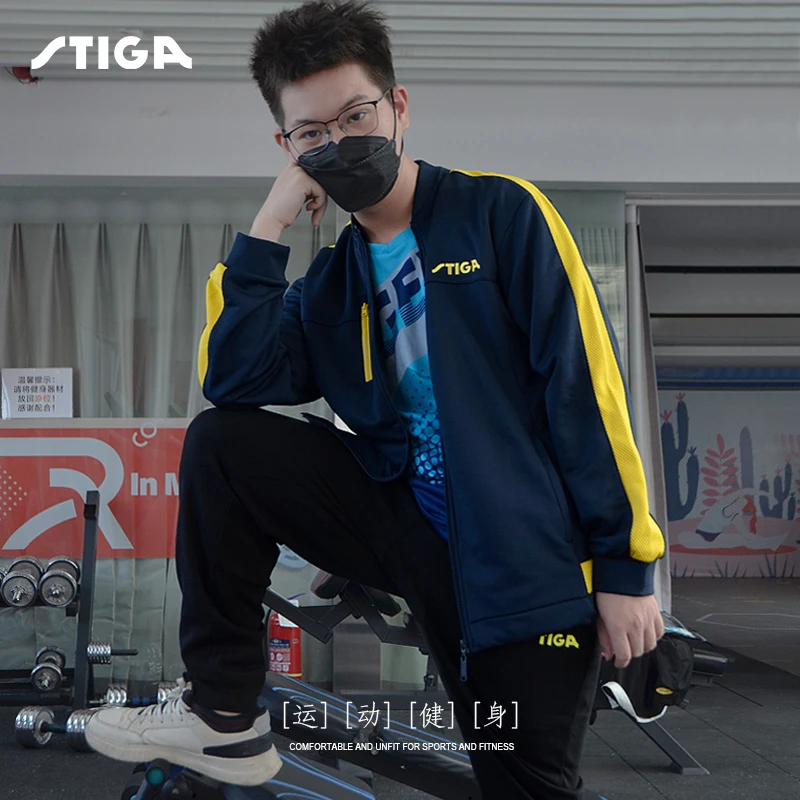Stiga table tennis new men women sports suit tennis sportswear set G1404144
