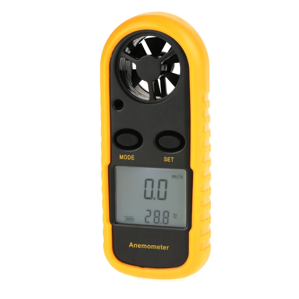-10 ℃ 45 ℃ / 14 ℉ 113 ℉ 풍속계 풍속계 풍속 온도계 휴대용 LED 백라이트 디지털 풍속 측정기