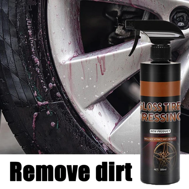Car Wheel Cleaning Kit Wheel Cleaner Cleaning Spray Dust Remover Tire Shine  Coating Agent Spray Auto Wheel Care Re Black Spray - AliExpress