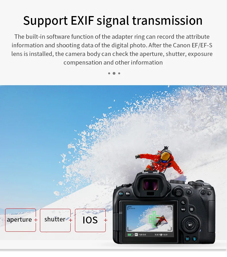 Filtro Escurecimento ND, Canon EF e EF-S Mount, EF para Adaptador RF