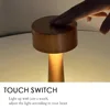 Retro LED Table Lamp Rechargeable Touch Metal Three Colors Bedside Mushroom Ambient Light Bar Outdoor Decoration Night Light 2