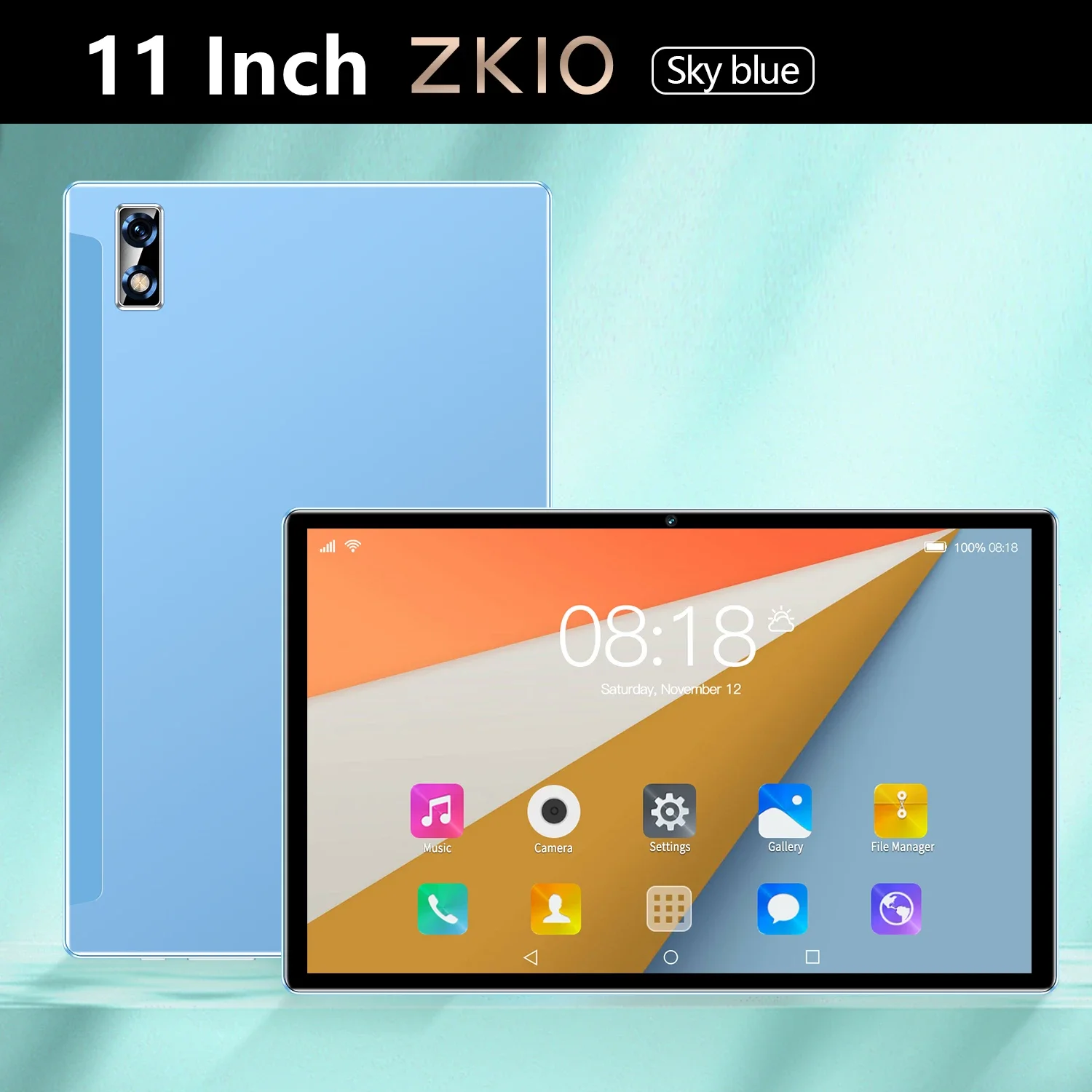 Tableta PC de 11 pulgadas con Android 12, versión global 2024, 16 GB de RAM + 1 T de ROM, 5G, doble SIM, llamadas telefónicas, GPS, Bluetooth, WiFi, WPS