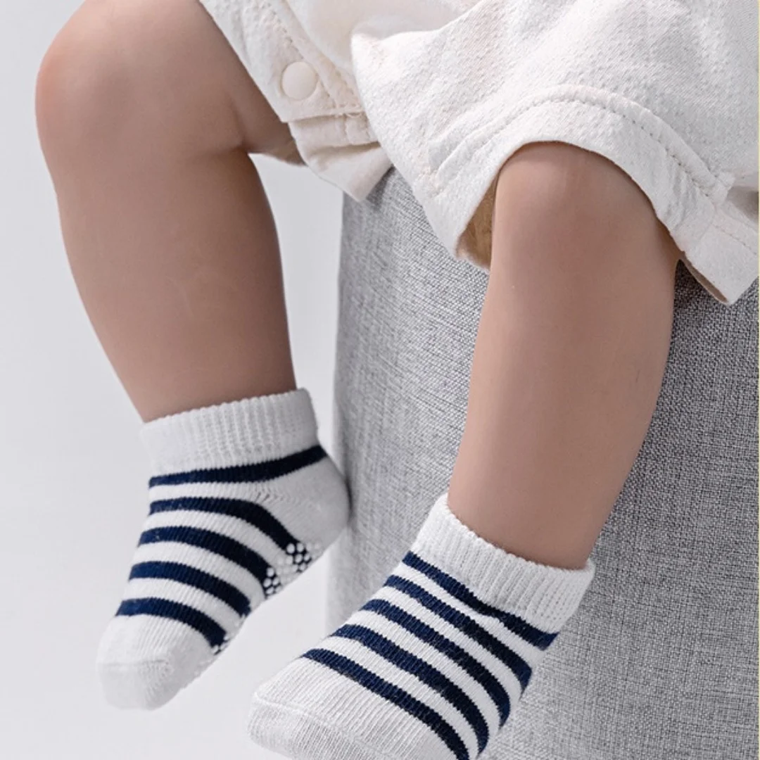 12Pairs/Lot Baby Socks Set Casual Toddler Boy Girl Clothes Accessories 0 To 5 Yrs Kid Short Sock Non Slip Breathable Bebe Stuff