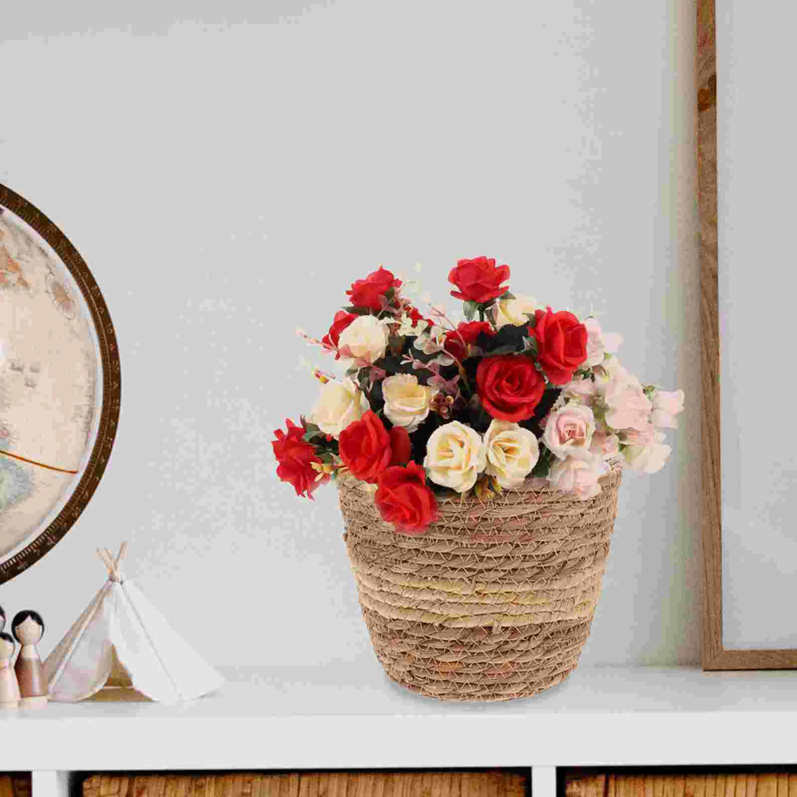 

Woven Basket Plant Pot Hand Woven Plant Pot Planter Potsative Woven Flower Pot with Liner