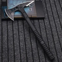 Multi-function black tactical axe outdoor rescue axe fire axe jungle logging multi-function removable axe + nylon axe sleeve 2