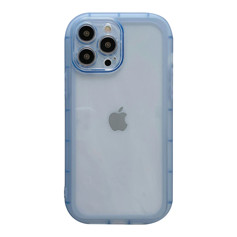 INS Frosted Transparent Solid Color Anti-Drop Phone Case