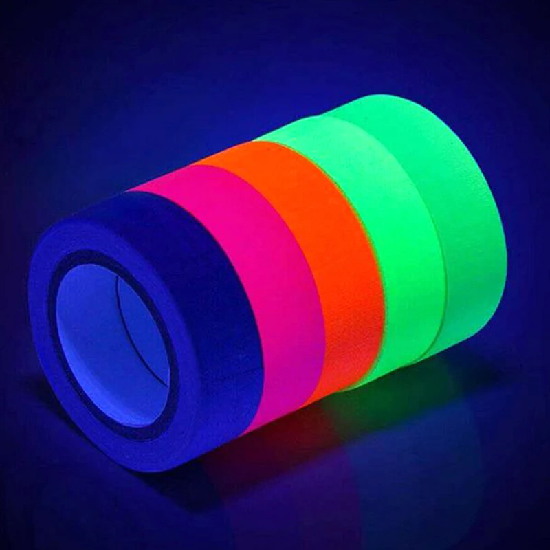 DIY Fluorescent UV Cotton Tapes Night Self Adhesive Glow In The Dark