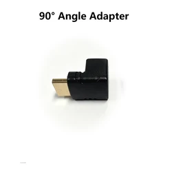 Ultra-HD Right-Angle HDMI Male-to-Female Elbow Connector Adapter (90 degree)