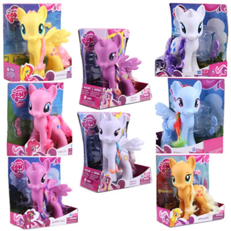 6pcs My Little Pony Toys Set Magic Rainbow Dash Unicorn Rarity Mini Pony  PVC Action Figure Birthday Gifts Toys for Children M05 - AliExpress